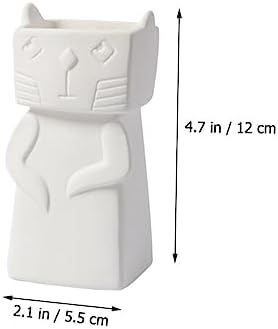 Ceramic Cat Vase Decorative Home Accent