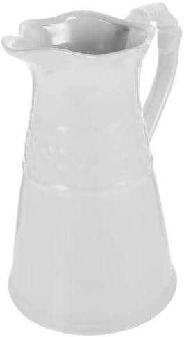Vintage Ceramic Milk Pitcher Vase with Handle