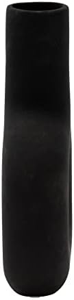Sagebrook Home Modern Stoneware Vase - Matte Black 8 Inch