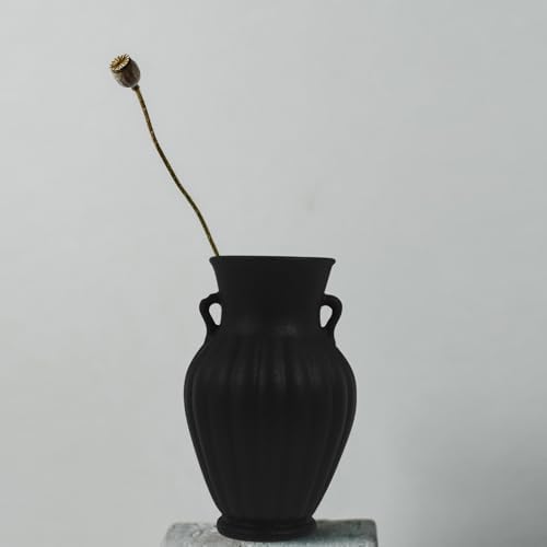 VOSAREA White Ceramic Floral Pitcher Vase