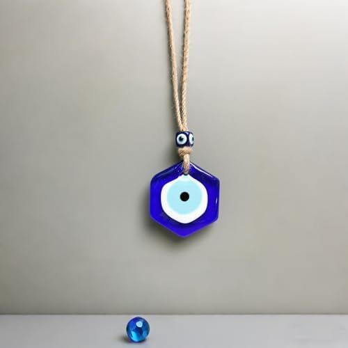 Bigbabybig Hxagon Evil Eye Car Charm Decor
