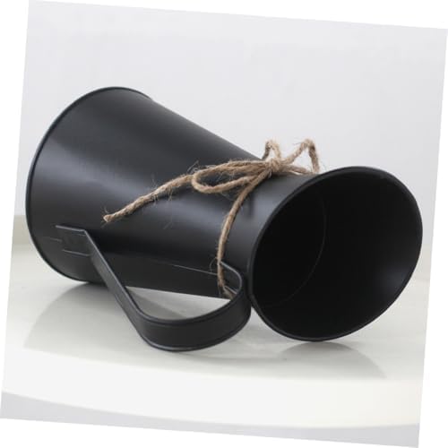 STOBAZA Metal Vintage Flower Bucket for Home Decor