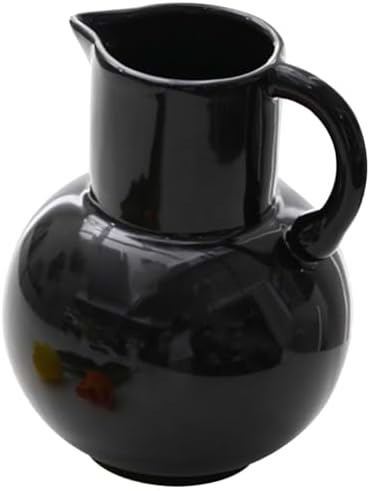 Farmhouse Ceramic Pitcher Vase for Dried Flowers and Home Decor