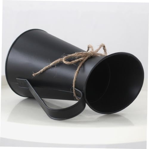 VINTORKY Rustic Metal Flower Vase for Vintage Home Decor