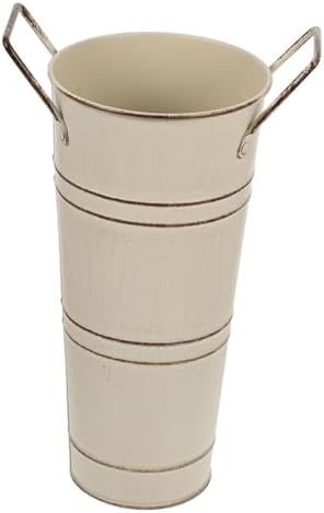 STOBAZA Iron Flower Bucket Vintage Decorative Vase