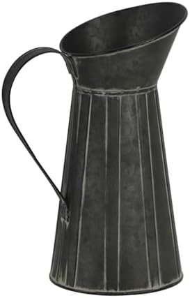Rustic Metal Milk Jug Vase for Home Dcor