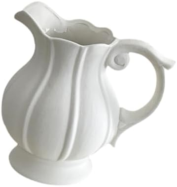 Fenteer Ceramic Flower Vase Jug Pitcher Decorative Vase for Home and Cafe