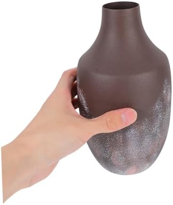 Vintage Metal Flower Vase Decorative Tabletop for Home