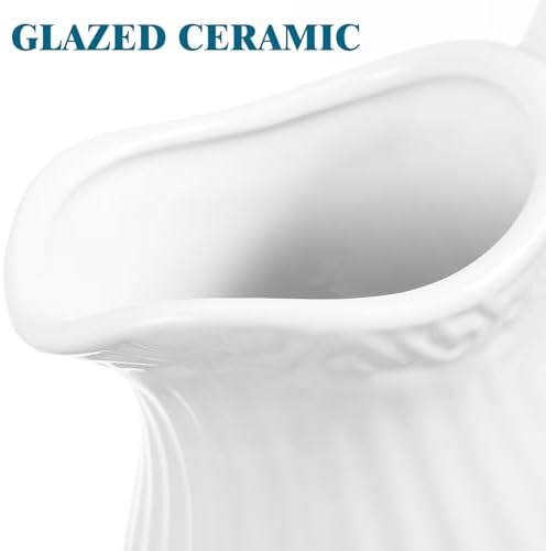 Vaguelly 8-Inch Ceramic Pitcher Vase Vintage Rustic