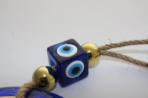 Nevfactory Evil Eye Wall Decor Blue Frame 511 Inch