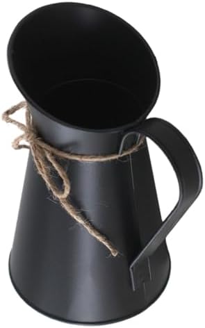 STOBAZA Metal Vintage Flower Bucket for Home Decor