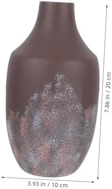 Vintage Metal Flower Vase Decorative Tabletop for Home