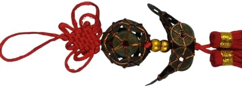 Feng Shui Lucky Coins Ball and Boat Wall Hanging
