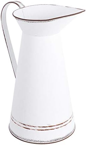 DOITOOL Vintage French Galvanized Vase for Home Decor