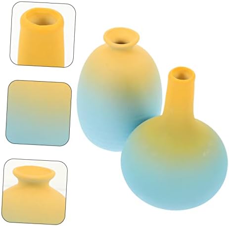 2pcs Rustic Style Gradient Ceramic Vase for Home Decor