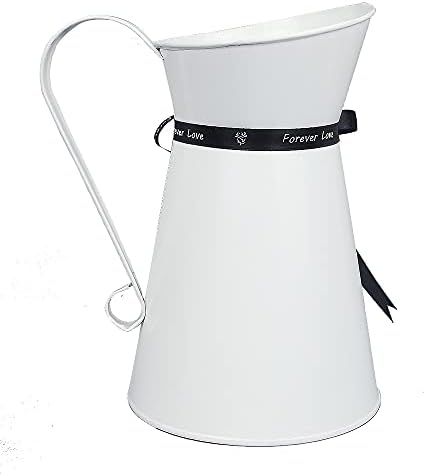 Watering Honey WEIDUOFUN 75 Inch Nordic Style Galvanized Metal Milk Jug Vase Decor