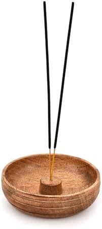 Mahasu Mango Wood Incense Holder 5x5x15