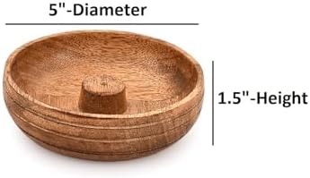 Mahasu Mango Wood Incense Holder 5x5x15