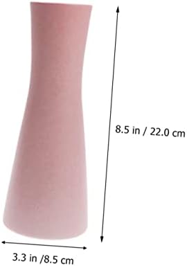 Home Ceramic Flower Vase in Light Pink for Decor