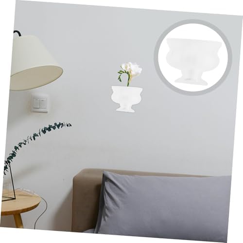 Vintage Half Vase Planter Decorative Flower Vase for Home Decor Retro Pitcher Wide Mouth Decor