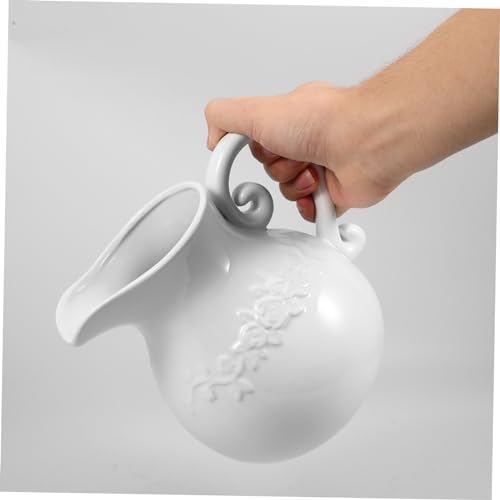 Retro European Ceramic Pitcher Flower Vase for Home and Office