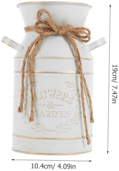 Vintage Milk Jug Flower Vase for Home Decor