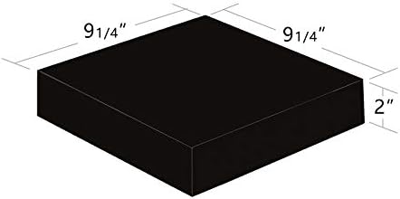 WELLAND 9 14 Inch Black Floating Shelves for Wall