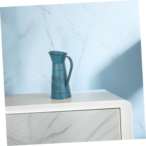 Retro Decorative Blue Flower Kettle Vase