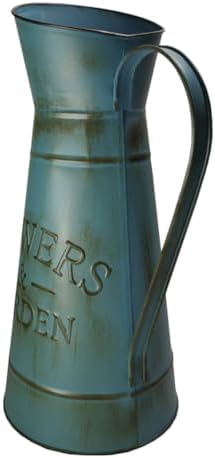 Retro Decorative Blue Flower Kettle Vase