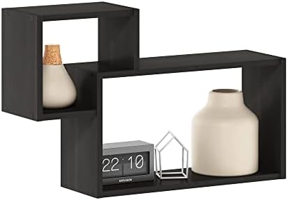 Furinno Rossi Interweave Floating Shelf Set of 2