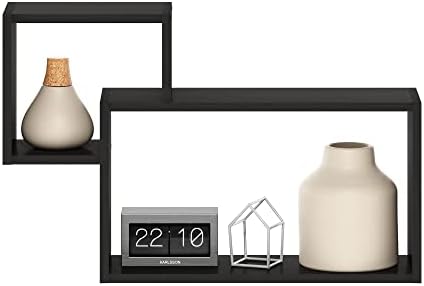 Furinno Rossi Interweave Floating Shelf Set of 2