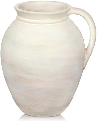 Ceramic Rustic Farmhouse Vase - 71 Inch Centerpiece Pitcher