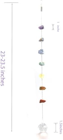 Chakra Crystals Healing Stones Wall Suncatcher Decor
