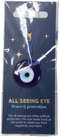 Ebros Gift All Seeing Eye Talisman Set with Display Stand