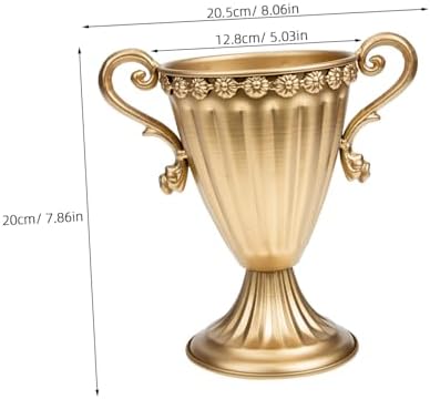 Vintage Iron Flower Pot Retro Vase for Home Decor