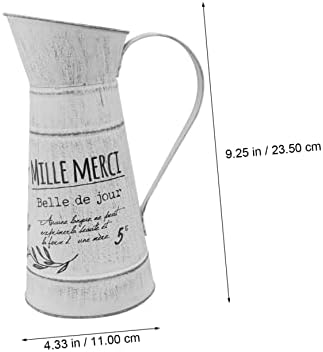 Retro Iron Kettle Vase for Home and Garden Decor