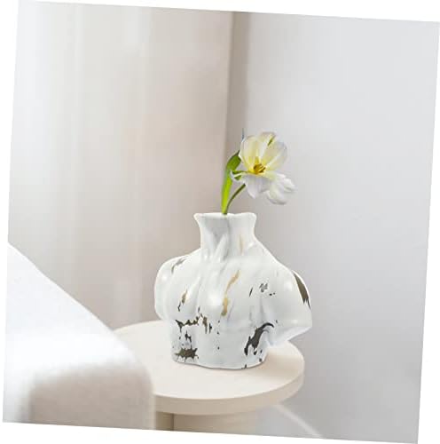 Ceramic Marble Flower Vase for Modern Home Decor