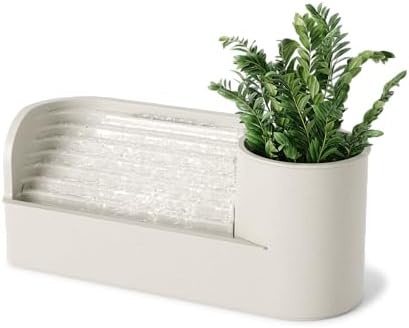 Umbra Stream Tabletop Water Fountain with Planter and Stationery Slot