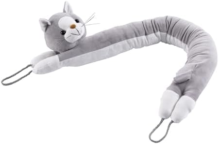Sunolga 38 Inches Weighted Door Draft Stopper Gray Cat Shape