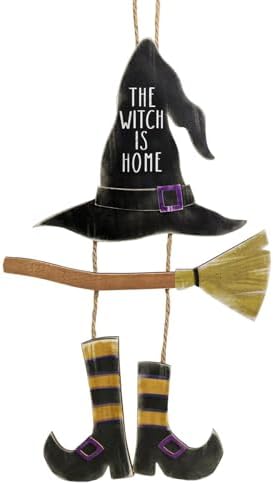 MelonBoat Halloween Witch Door Decor Wreath