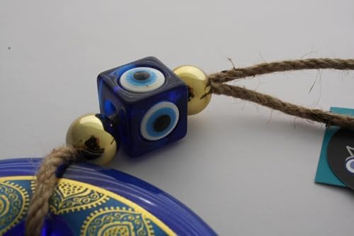 Nevfactory Evil Eye Wall Decor Blue Frame 511 Inch