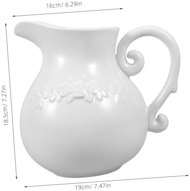 Retro European Ceramic Pitcher Flower Vase for Home and Office
