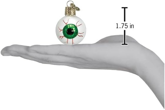 Old World Christmas Green Evil Eye Glass Blown Ornament