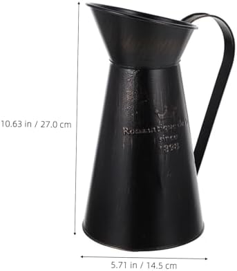 Floral Arrangement Bucket Rustic Chic Metal Vase for Home Decor