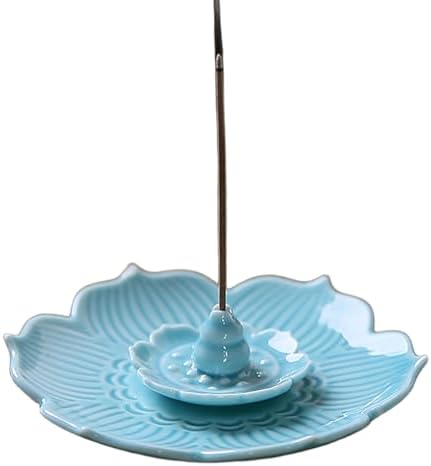Sengocis Incense Holder for Sticks Ceramic Lotus Burner