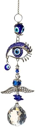Evil Eye Crystal Wind Chimes for Window and Home Decor
