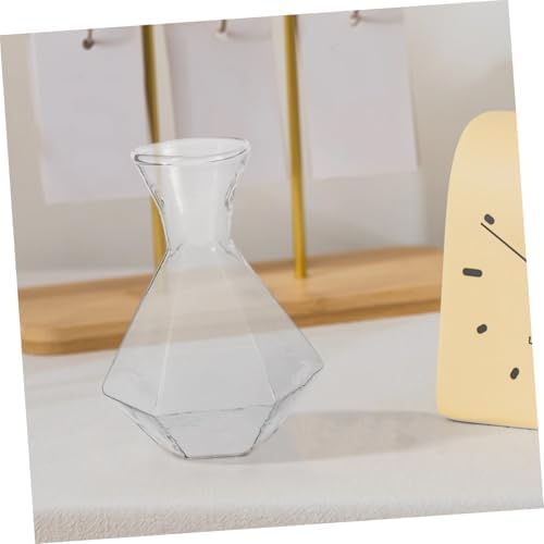 2pcs Glass Bud Vase for Plant Propagation Vintage Style Home Office Decor