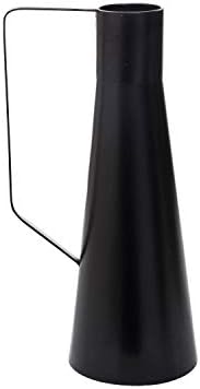 Foreside Black Modern Metal Decorative Vase