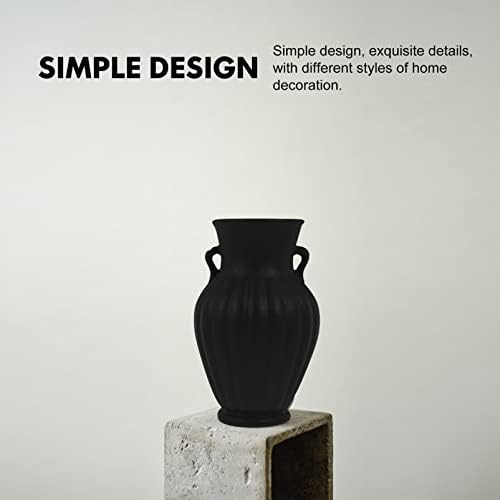 1pc Ceramic Colored Vase with Double Ears Home Decor