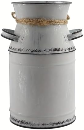 Love Pattern Vase Galvanized Antique Gray 76 Inch